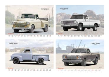 A2 Wandkalender 2024 mit Motiv von American Pickup